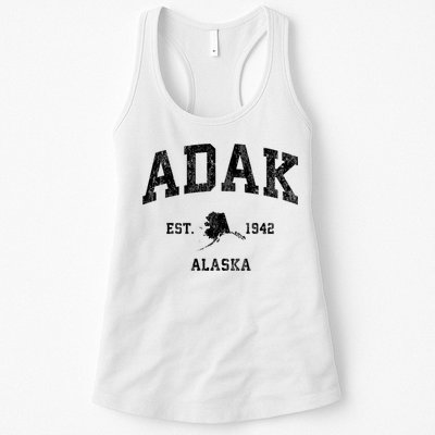 Adak Alaska Ak Vintage Athletic Sports Design Womens Tank Top