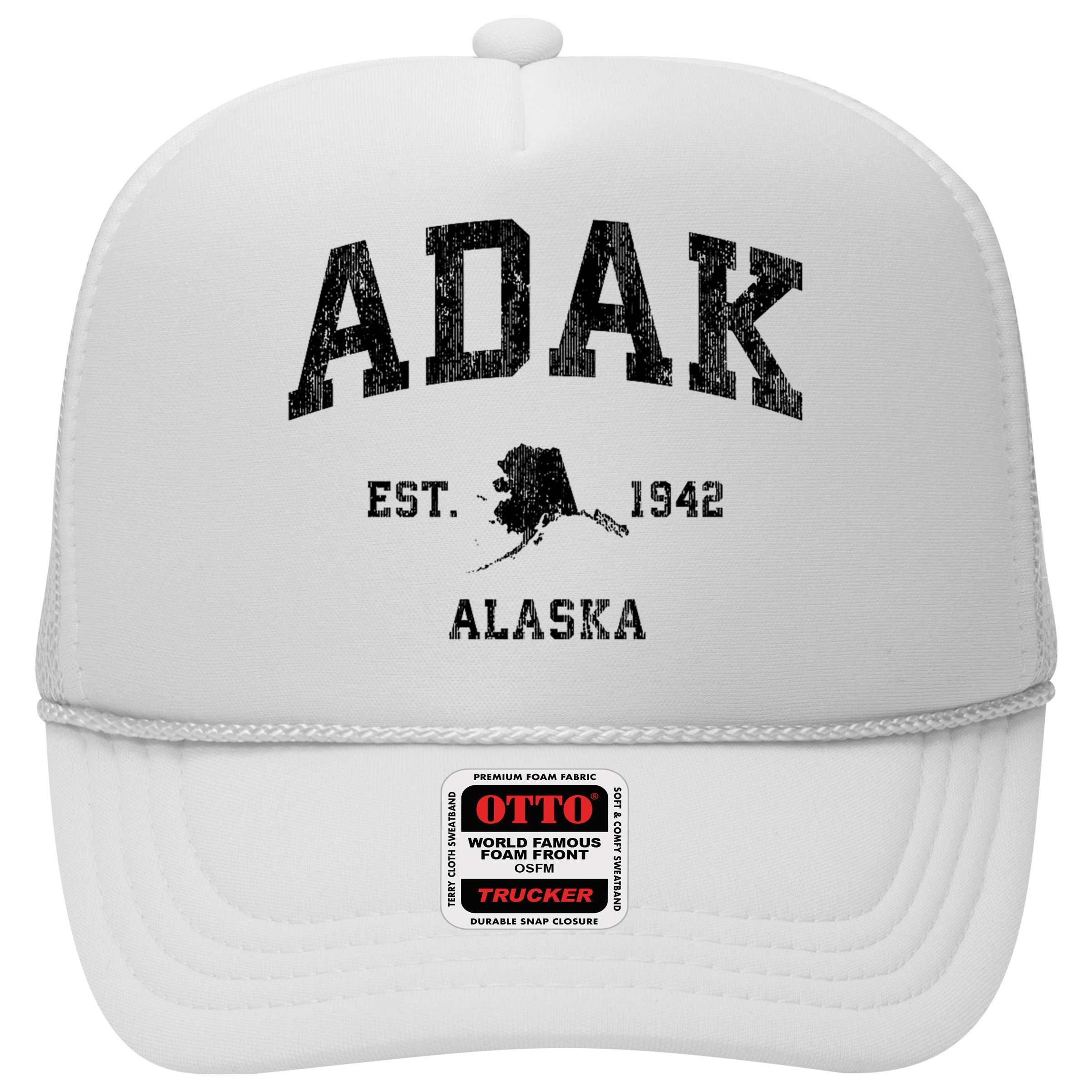Adak Alaska Ak Vintage Athletic Sports Design Hat