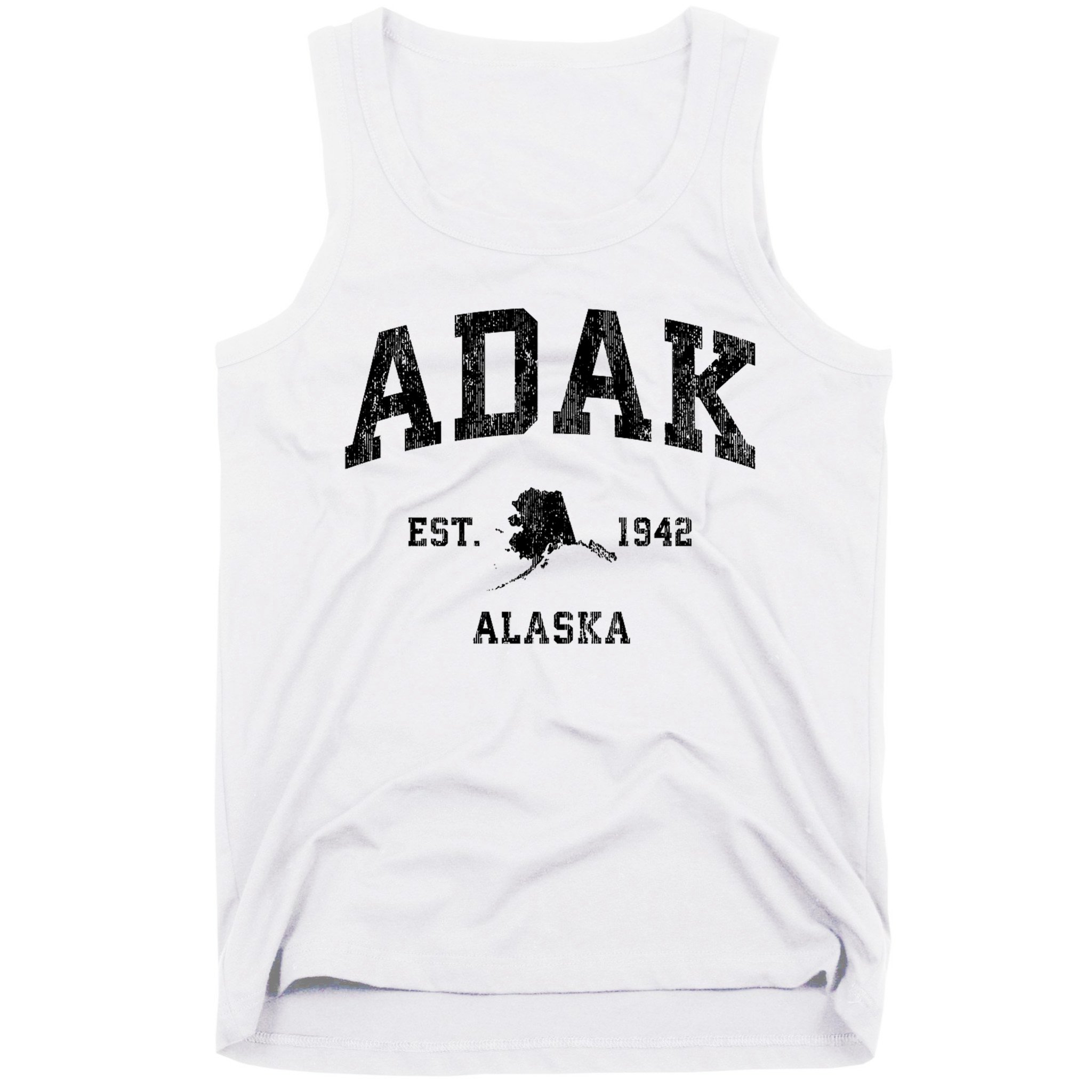 Adak Alaska Ak Vintage Athletic Sports Design Tank Top