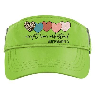 Autism Awareness Accept Love Understand Adult Drive Performance Visor