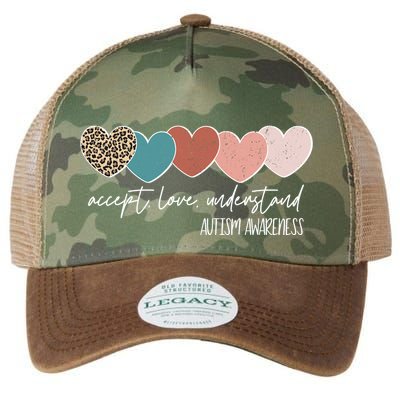 Autism Awareness Accept Love Understand Legacy Tie Dye Trucker Hat
