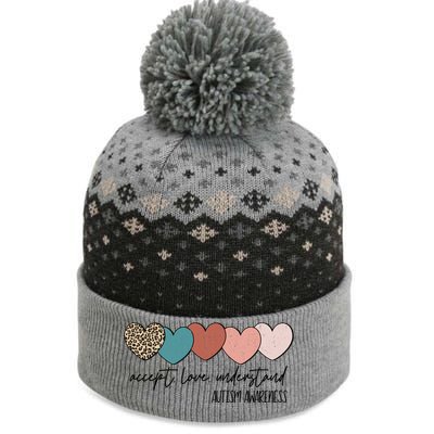 Autism Awareness Accept Love Understand The Baniff Cuffed Pom Beanie