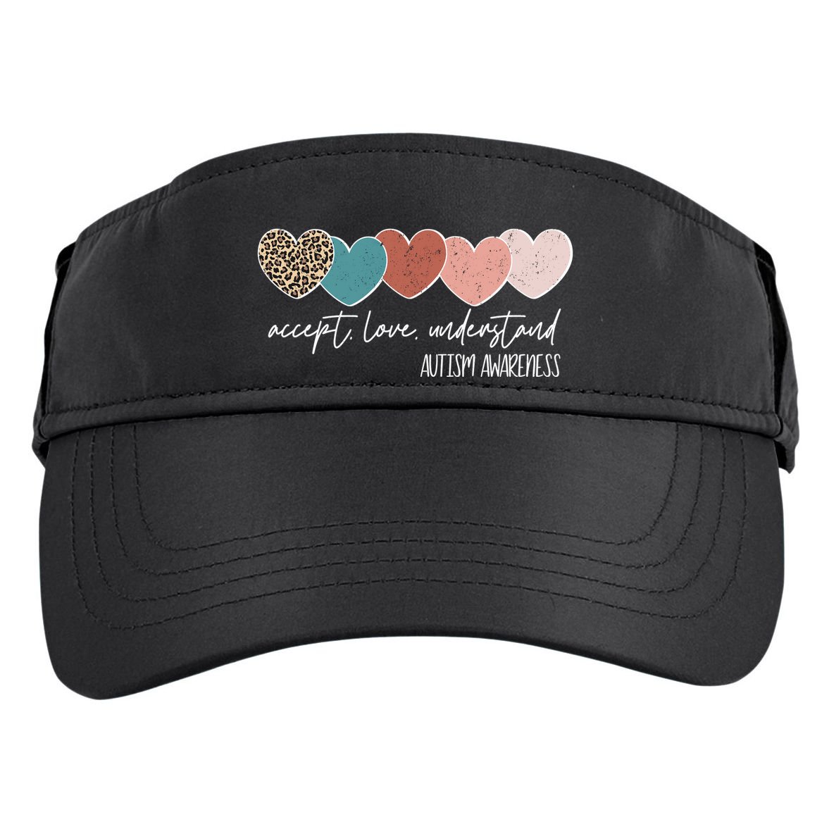 Autism Awareness Accept Love Understand Adult Drive Performance Visor