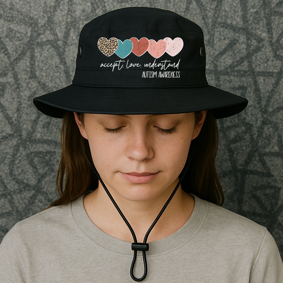 Autism Awareness Accept Love Understand Bucket Hat