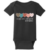 Autism Awareness Accept Love Understand Baby Bodysuit