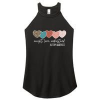 Autism Awareness Accept Love Understand Women's Perfect Tri Rocker Tank