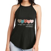 Autism Awareness Accept Love Understand Women's Perfect Tri Rocker Tank