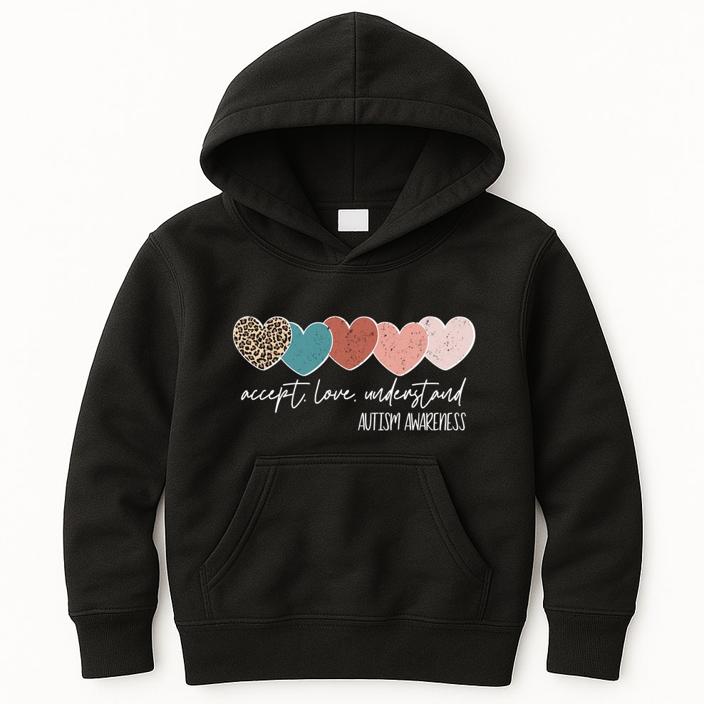 Autism Awareness Accept Love Understand Kids Hoodie
