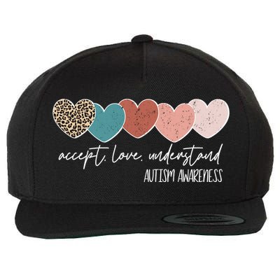 Autism Awareness Accept Love Understand Wool Snapback Cap