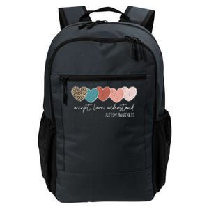 Autism Awareness Accept Love Understand Daily Commute Backpack