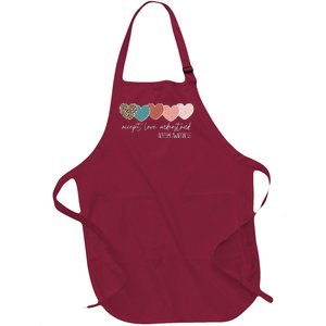 Autism Awareness Accept Love Understand Full-Length Apron With Pockets