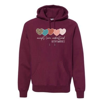 Autism Awareness Accept Love Understand Premium Hoodie