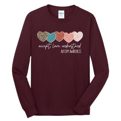 Autism Awareness Accept Love Understand Tall Long Sleeve T-Shirt