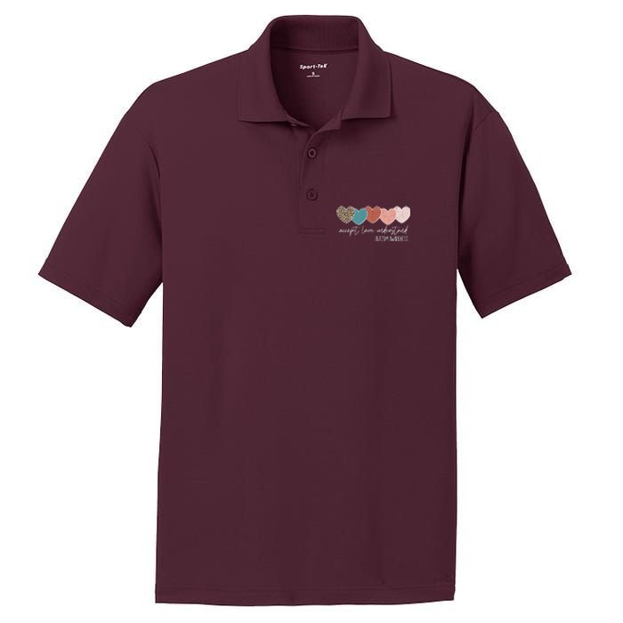 Autism Awareness Accept Love Understand PosiCharge RacerMesh Polo