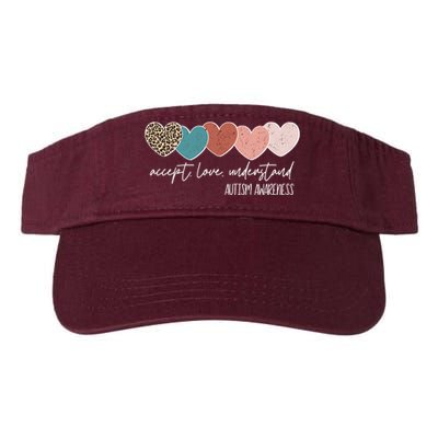 Autism Awareness Accept Love Understand Valucap Bio-Washed Visor