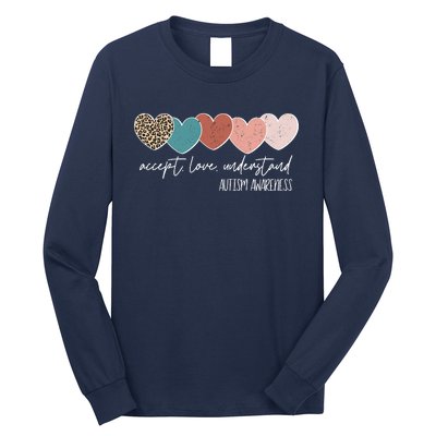 Autism Awareness Accept Love Understand Long Sleeve Shirt