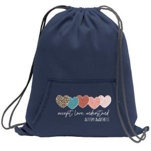 Autism Awareness Accept Love Understand Sweatshirt Cinch Pack Bag