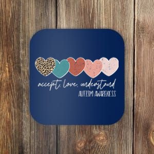 Autism Awareness Accept Love Understand Coaster