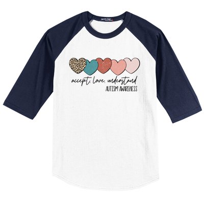 Autism Awareness Accept Love Understand Baseball Sleeve Shirt