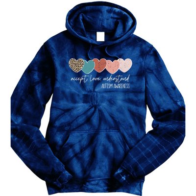 Autism Awareness Accept Love Understand Tie Dye Hoodie