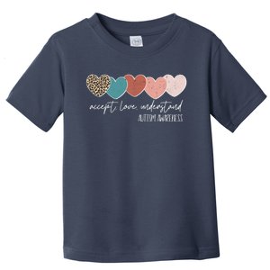 Autism Awareness Accept Love Understand Toddler T-Shirt