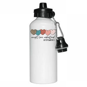 Autism Awareness Accept Love Understand Aluminum Water Bottle