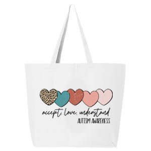 Autism Awareness Accept Love Understand 25L Jumbo Tote