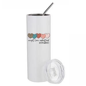 Autism Awareness Accept Love Understand Stainless Steel Tumbler