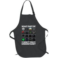 Airline Aircraft Airplane Pilot Tools Instruments Indicators Full-Length Apron With Pockets