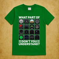 Airline Aircraft Airplane Pilot Tools Instruments Indicators T-Shirt