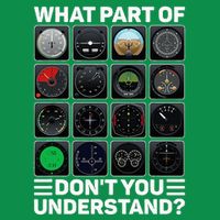 Airline Aircraft Airplane Pilot Tools Instruments Indicators T-Shirt