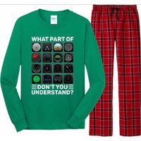 Airline Aircraft Airplane Pilot Tools Instruments Indicators Long Sleeve Pajama Set