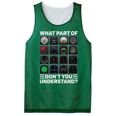 Airline Aircraft Airplane Pilot Tools Instruments Indicators Mesh Reversible Basketball Jersey Tank