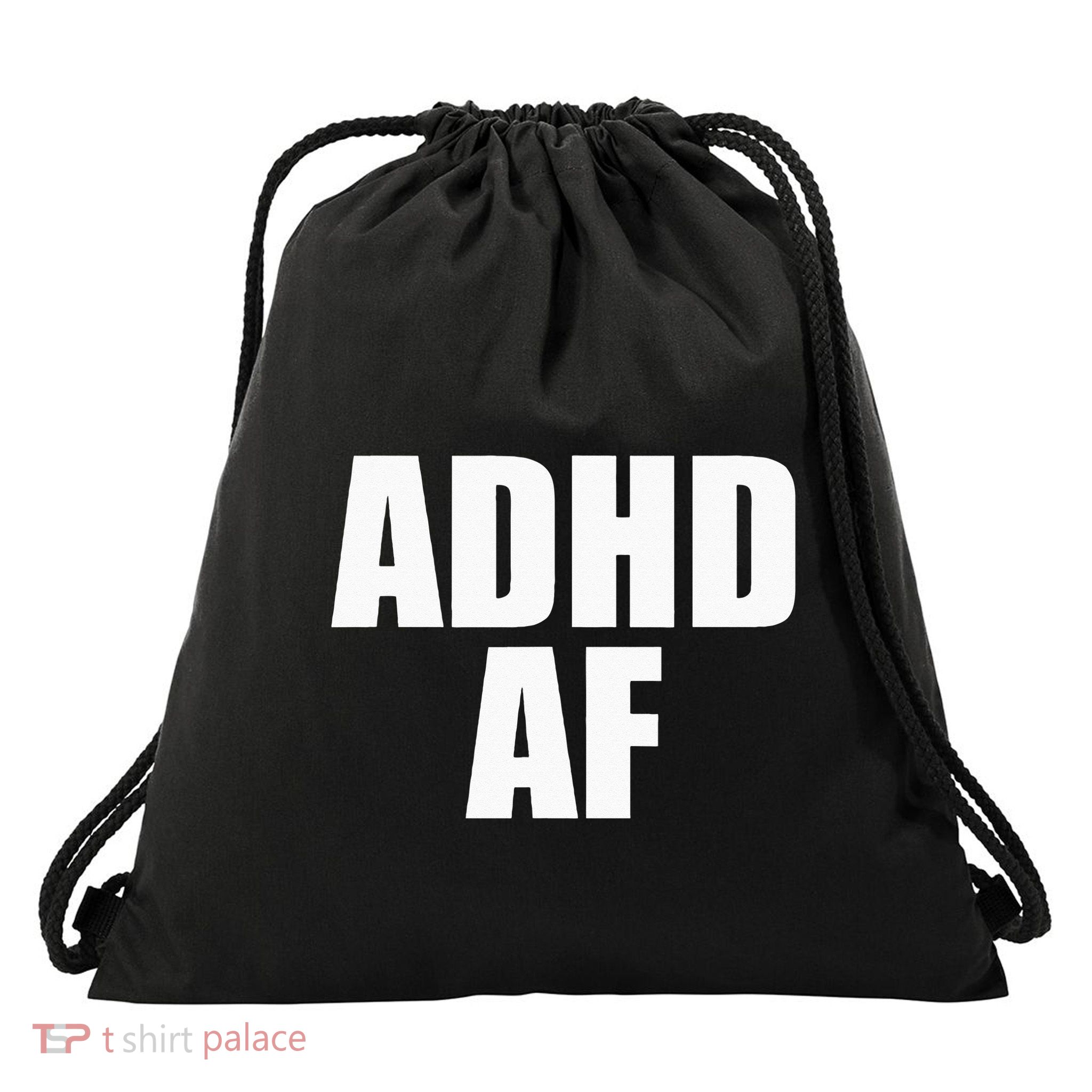 ADHD AF Drawstring Bag