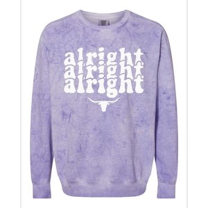 Alright Alright Alright Texas Pride State Usa Colorblast Crewneck Sweatshirt