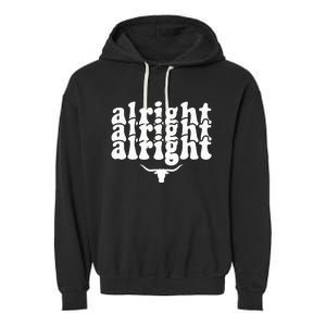 Alright Alright Alright Texas Pride State Usa Garment-Dyed Fleece Hoodie