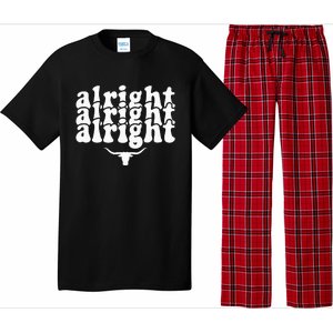 Alright Alright Alright Texas Pride State Usa Pajama Set