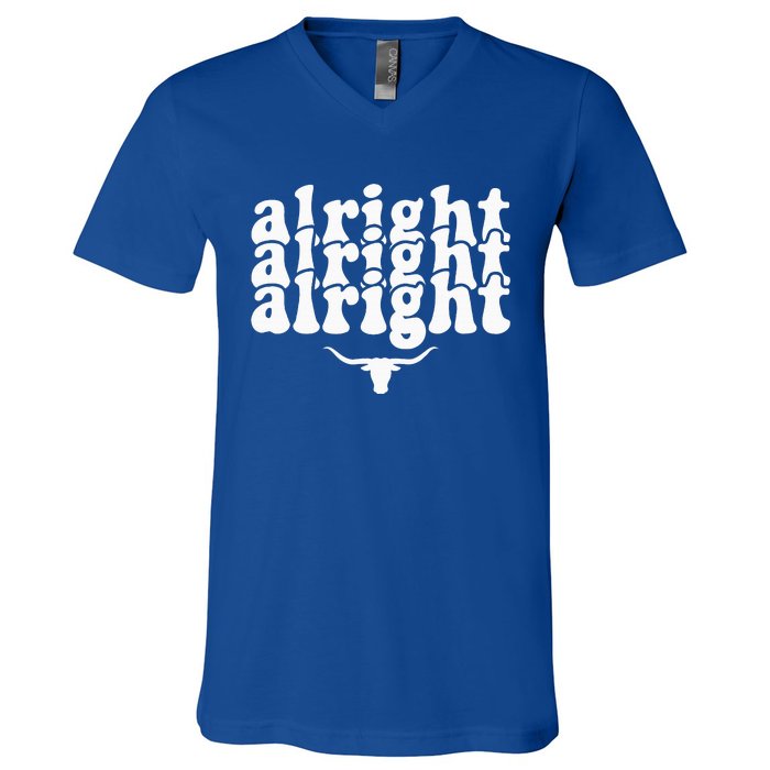 Alright Alright Alright Texas Pride State Usa V-Neck T-Shirt