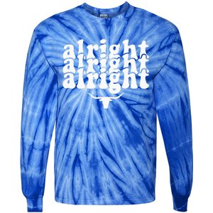 Alright Alright Alright Texas Pride State Usa Tie-Dye Long Sleeve Shirt