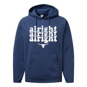 Alright Alright Alright Texas Pride State Usa Performance Fleece Hoodie