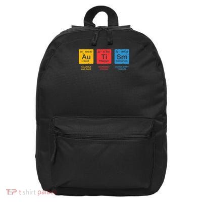   Asd Autism Awareness Autism Elets Periodic Funny Gift 16 in Basic Backpack