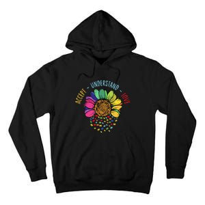 Autism Awareness Accept Understand Love Asd Rainbow Flower Tall Hoodie