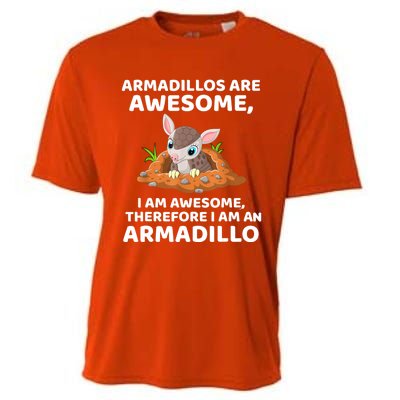 Armadillo's Are Awesome, Therefore I Am An Armadillo Cooling Performance Crew T-Shirt