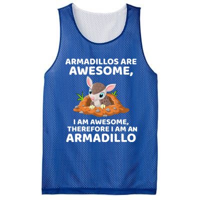 Armadillo's Are Awesome, Therefore I Am An Armadillo Mesh Reversible Basketball Jersey Tank