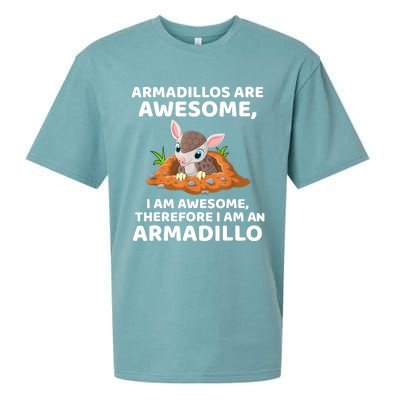 Armadillo's Are Awesome, Therefore I Am An Armadillo Sueded Cloud Jersey T-Shirt