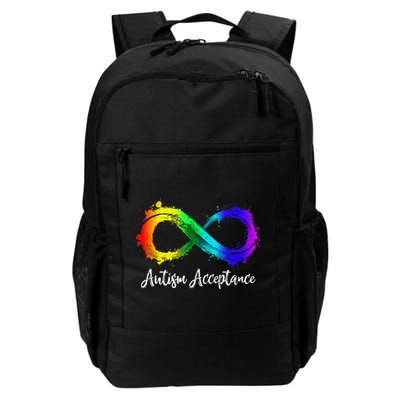 Autism Awareness Acceptance Rainbow Infinity Symbol Backpack