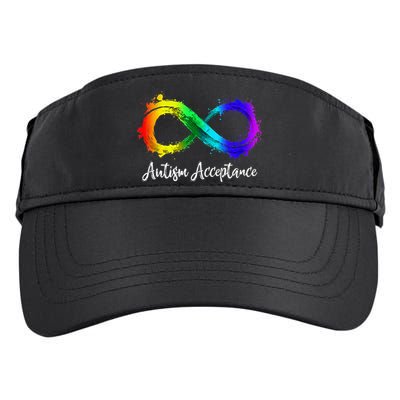Autism Awareness Acceptance Rainbow Infinity Symbol Adult Drive Performance Visor