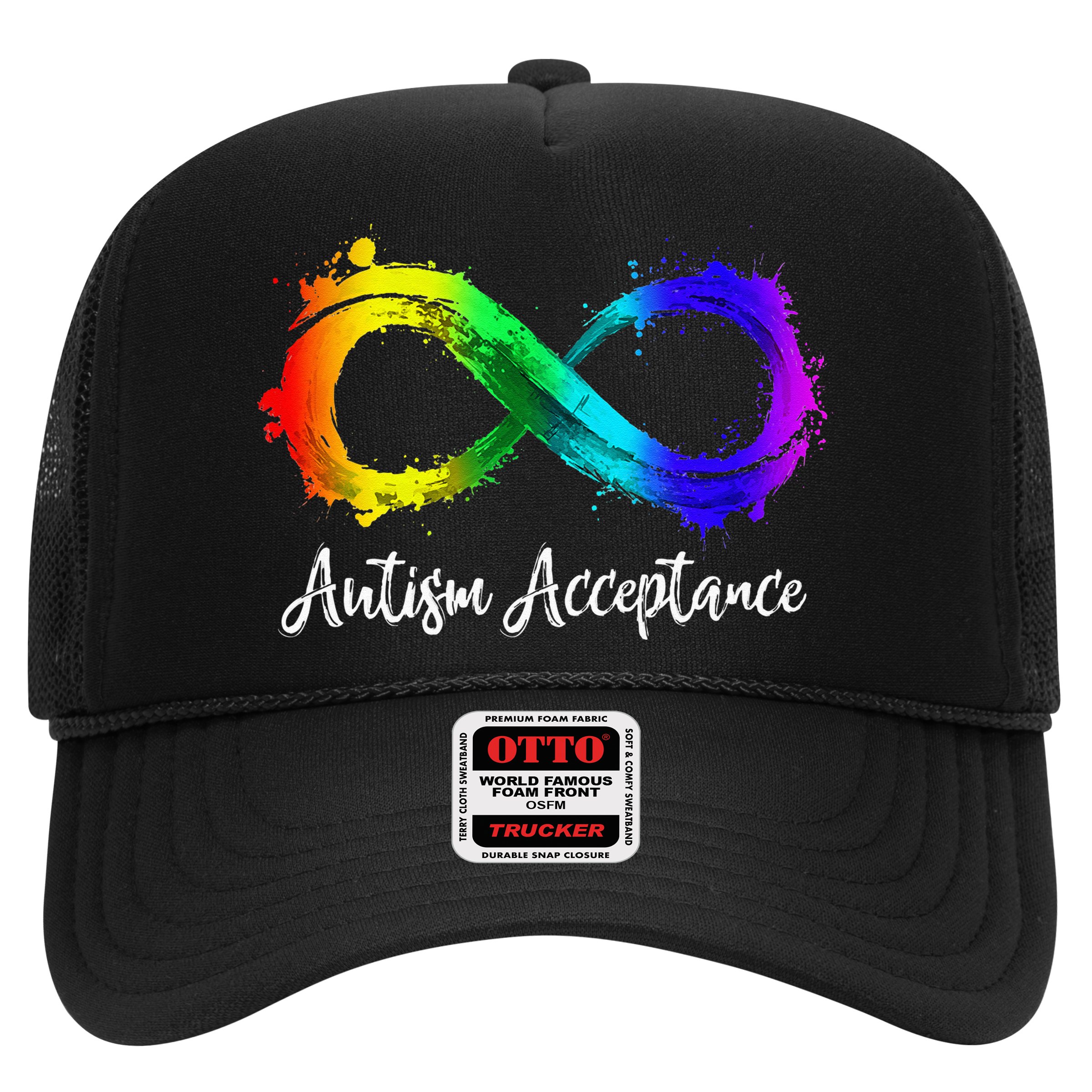 Autism Awareness Acceptance Rainbow Infinity Symbol Hat