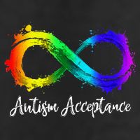 Autism Awareness Acceptance Rainbow Infinity Symbol Golf Towel