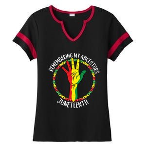 African American Ancestry Black Pride Juneteenth Party Meaningful Gift Ladies Halftime Notch Neck Tee